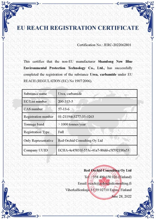 EU-REACH-REGISTRATION-CERTIFICATE-EC200-315-51 AdBlue Certifications,VDA AdBlue Factory,EU-REACH-REGISTRATION-CERTIFICATE-EC200-315-51